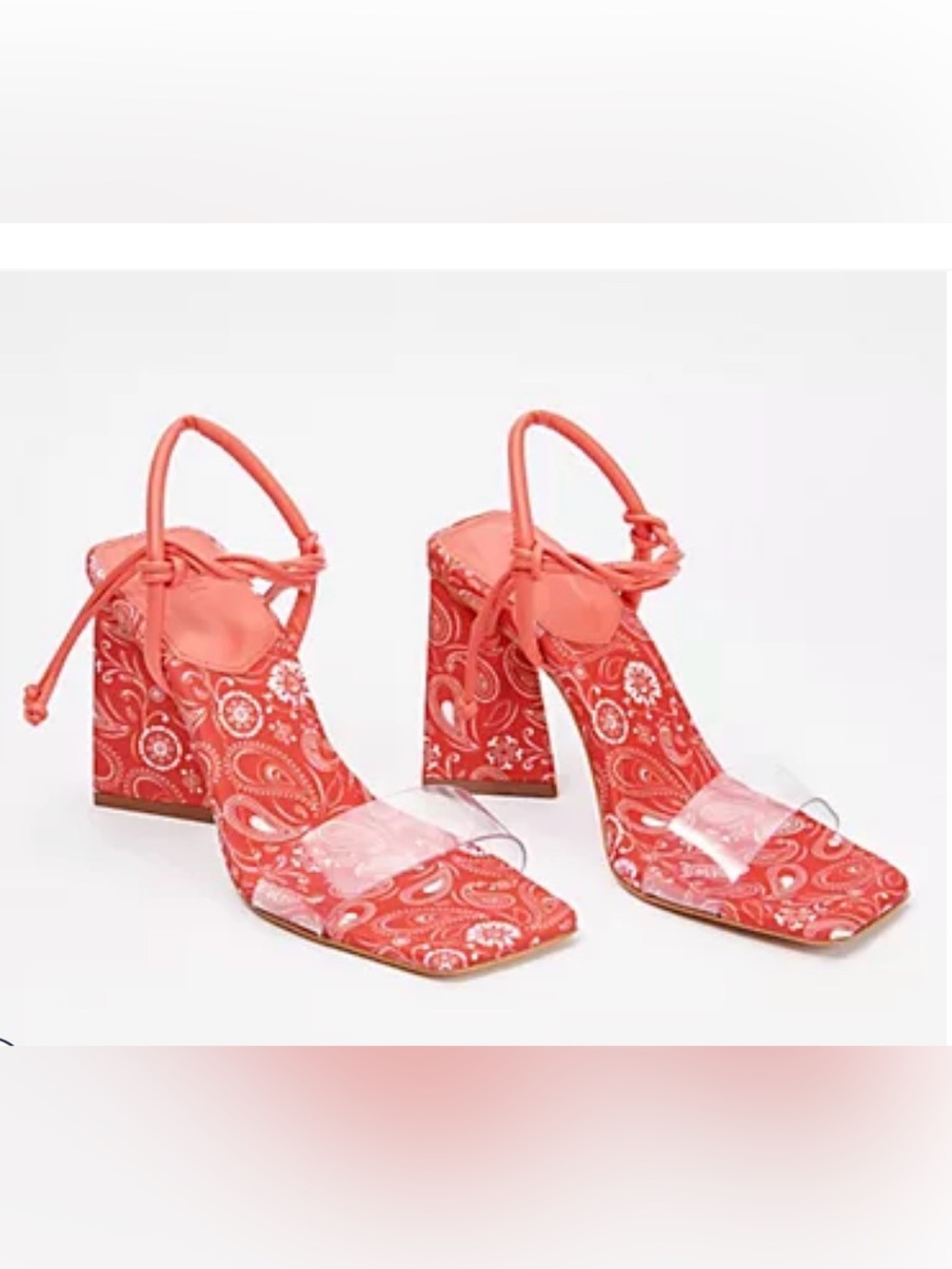Women's Mayala Coral Paisley Block Heel Sandals size 8